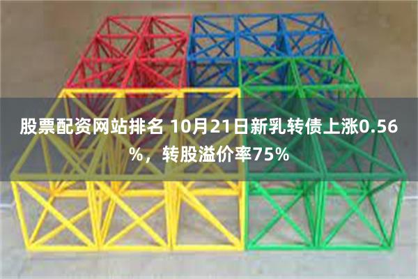 股票配资网站排名 10月21日新乳转债上涨0.56%，转股溢价率75%