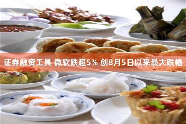 证券融资工具 微软跌超5% 创8月5日以来最大跌幅