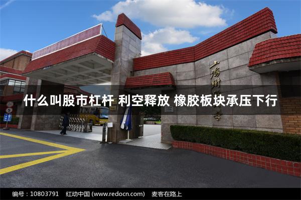 什么叫股市杠杆 利空释放 橡胶板块承压下行